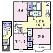 サンビレッジDの間取り画像