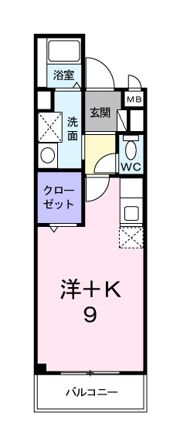 メルベーユの間取り画像