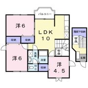 ローズシャトル Aの間取り画像