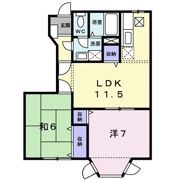 ルミエール中村Dの間取り画像