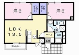 フォレストコーポBの間取り画像