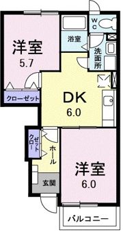 フラワ・Iの間取り画像