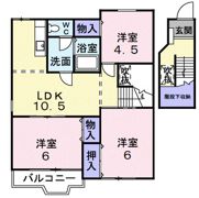 メイプルハウス Ⅰの間取り画像