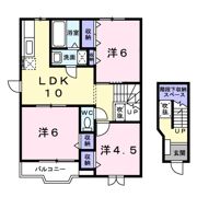 ヴィラ・ポポラーレBの間取り画像