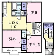 マジョリテBの間取り画像