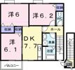 エメラルド牟礼 Bの間取り画像