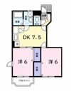 ウエストビレッジⅢの間取り画像