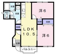 シャトーボヌールSUZU Aの間取り画像