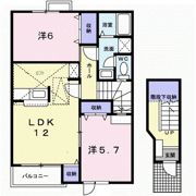 フロールパティオⅡの間取り画像