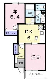 ヴィラローリーの間取り画像