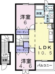 ヴィラローリーの間取り画像