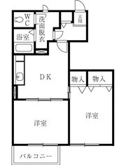 リバームーンⅠの間取り画像