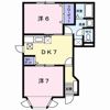 エスポワール寺畔 Bの間取り画像
