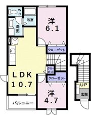 アヴニ－ル T．Mの間取り画像