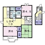 ポワンドゥ花梨Ⅱの間取り画像