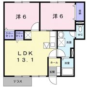 プリムヴェールⅡの間取り画像