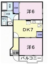 ブルーメ・バージェの間取り画像