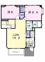 ソレアードⅡの間取り画像
