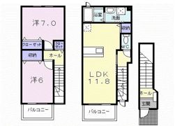 ソレアードⅡの間取り画像
