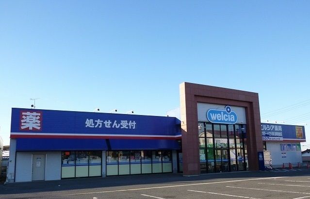 近くのウエルシア真岡熊倉店まで1,800m（徒歩23分）