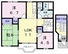 ディアコート2番館の間取り画像