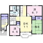 ディアコート2番館の間取り画像