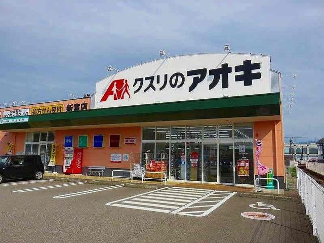 近くのクスリのアオキ新富店まで850m(徒歩11分)