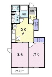 クレストールyou Aの間取り画像