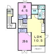 クレストールyou Aの間取り画像