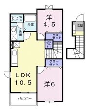 クレストールyou Aの間取り画像