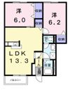 ミレニアムコ－ポ早田Aの間取り画像