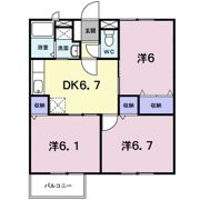 ヴィクトワールハイム Bの間取り画像