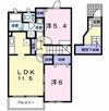 プラムフィールドAの間取り画像