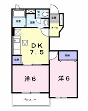 プラムフィールドBの間取り画像