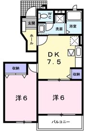 プラムフィールドBの間取り画像