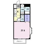 ソレイユ開成Bの間取り画像