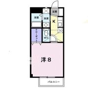 ソレイユ開成Bの間取り画像