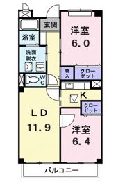 グランセレッソ弐番館の間取り画像