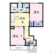 スカイヴィレッジ Aの間取り画像