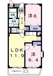 ロジュマンオヤマの間取り画像