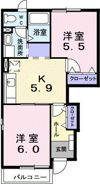 プランドールK・Mの間取り画像