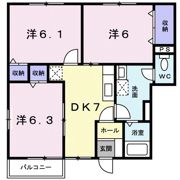 プライマルシティ Ⅱの間取り画像