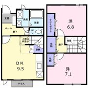 メゾンパルテール Bの間取り画像