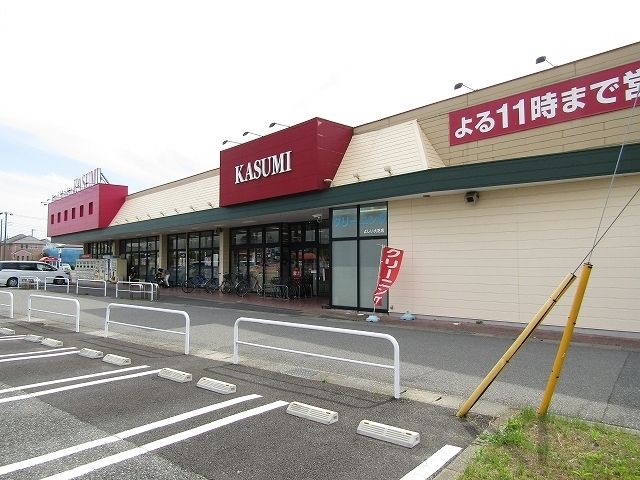 近くのカスミ大芝店まで1,200m（徒歩15分）