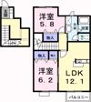 ファミールウツベ Ⅲの間取り画像