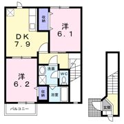 サンフィリア栄 Bの間取り画像