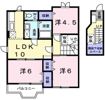 ヒルテラス ウエストの間取り画像