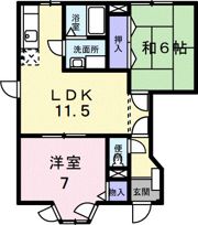 フルール・ド・スリジェ Bの間取り画像