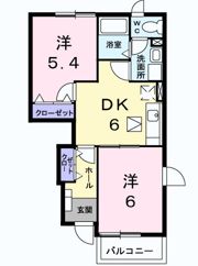 ヴェルカーザⅡの間取り画像