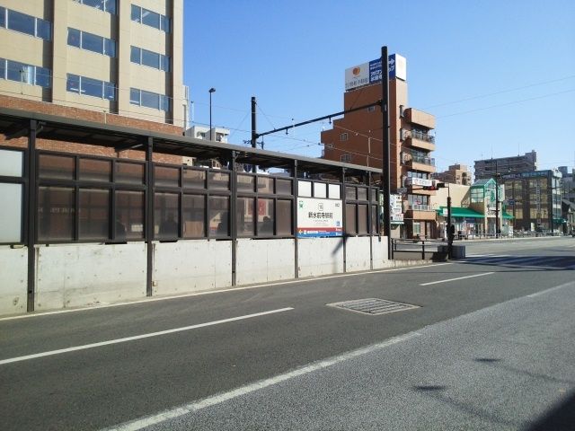 近くの熊本市電「新水前寺駅前」まで900m（徒歩12分）